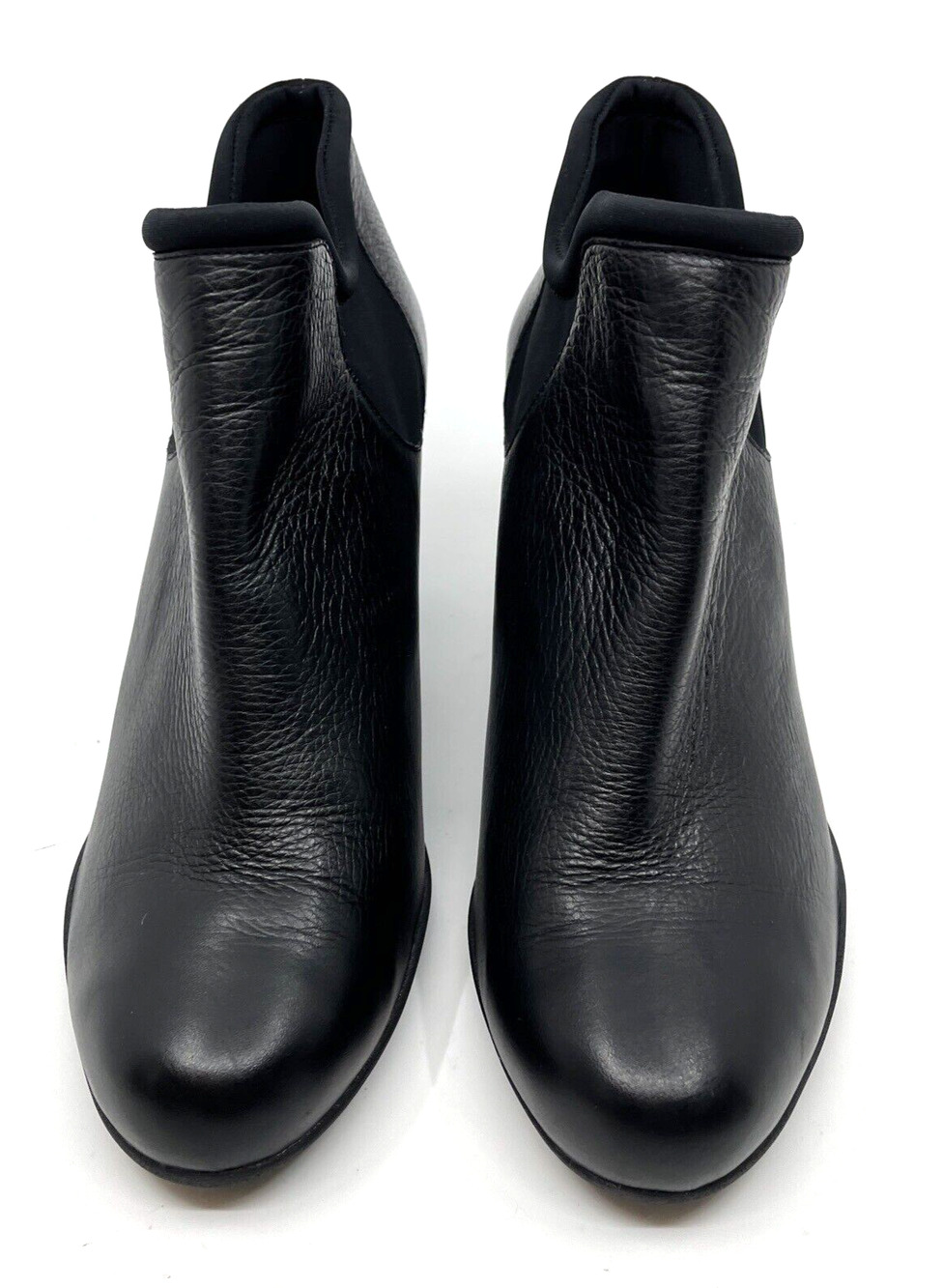 CLARKS Women's Adya Bella Leather Bootie Sz 9 Black Pull On